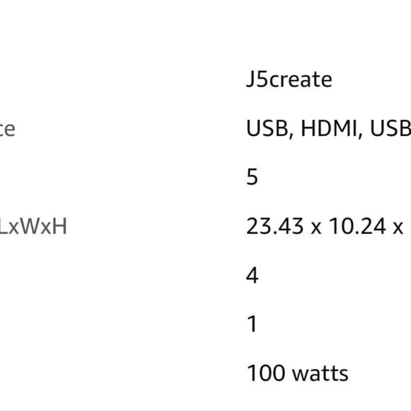 j5create Wooden Monitor Stand with USB Type C / HDMI Docking Station - USB 3.1 C - Picture 7 of 9